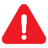 Warning sign icon